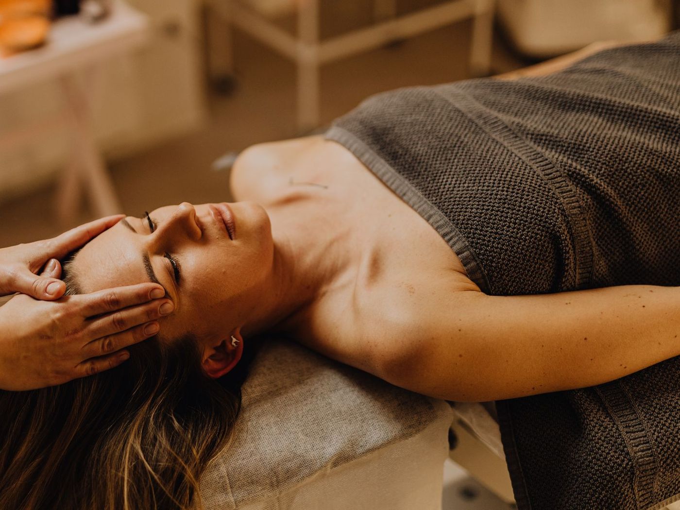 Massage oils and candlelight